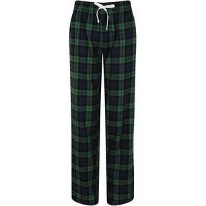 SF Womens/Ladies Tartan Lounge Pants / Navy/Green